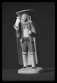 J.-L. Muller photographie Santon représentant un berger. Par Gaubert à Marseille. 1957 France 1960/5/1 Ph.1960.87.9  Photo