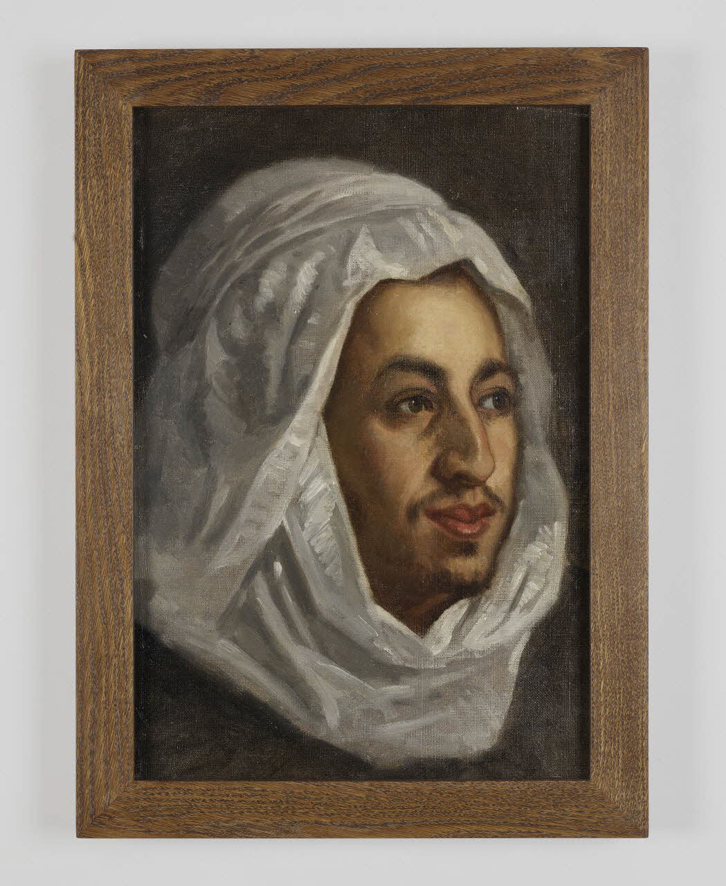 Jean-Baptiste-Ange Tissier tableau Sidi Alel ben Hadj Mahieddine Es S'ghir, compagnon de l'émir Abd el-Kader Centre-Val de Loire, France 1852 2022.2.2  Photo Mucem / Marianne Kuhn