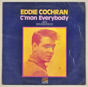 Eddie Cochran ; Sunset Records disque 33 tours C'mon everybody 1959 2001.69.16.182.1-2 Photo