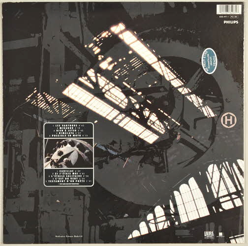 Yvonne Jones ; Serge Pérathoner ; Michael Landau ; Tim Landers ; Jean-Pierre Bucolo ; Thibaut Abrial ; Claude Salmiéri ; Michel Gaucher ; Jean-Pierre Janiaud ; Olivier Esperito Santo ; Norbert Krief ; Etienne Roda-Gil ; Roland Guillotel ; George Augier ; Vinnie Colaiuta ; Jannick Top ; Gérard Bikialo ; Jacques Cardona ; Carole Frédéricks ; Jean-Claude Petit ; Philips ; Phonogram ; Laura Hallyday Productions ; Tony Frank ; Antonietti Pascault disque 33 tours Cadillac 1989 2001.69.16.20.1-2 Photo