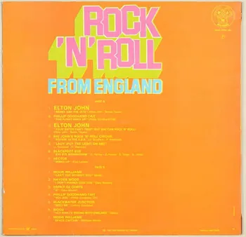 Hector "Le Chopin Du Twist" ; Blackfoot Sue ; Hayden Wood ; Biddu ; Phillip Goodhand-Tait ; Elton John ; Blackwater Junction ; Moon Williams ; Big John's Rock'n'roll Circus ; Esprit De Corps ; Djm Records ; CBS Disques disque 33 tours Rock'n'roll from England 1974 2001.69.16.48.1-2 Photo