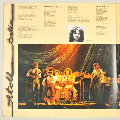 Atoll ; Eurodisc disque 33 tours Tertio / Atoll 1977 2001.69.16.84 Photo