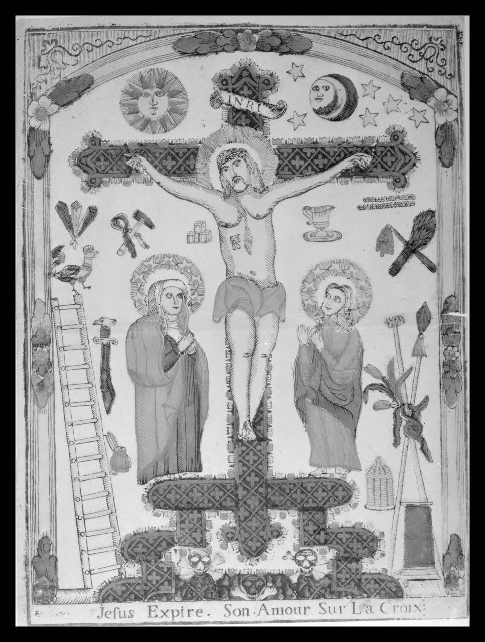 Pierre Soulier photographie Image. "Jésus expire son amour". Chartres, Garnier-Allabre Ile-de-France, France 1957/2/20 Ph.1957.18.10 Photo