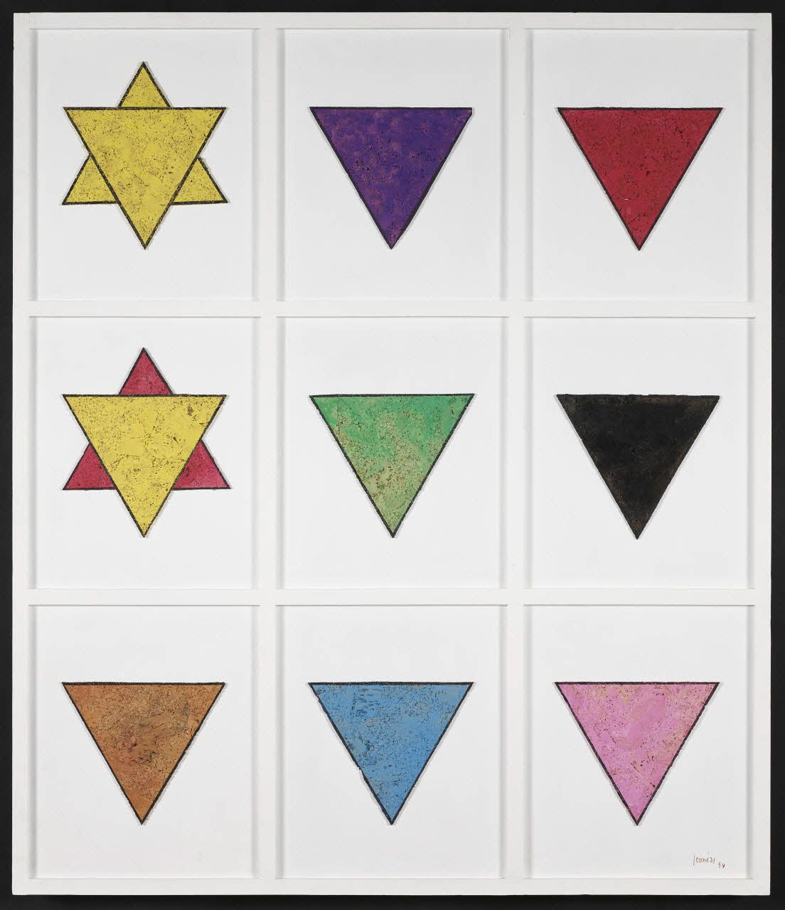 Michel Journiac collage Parcours de l'exclusion Ile-de-France, France 1993-1994 2021.9.2 Photo Mucem / Marianne Kuhn