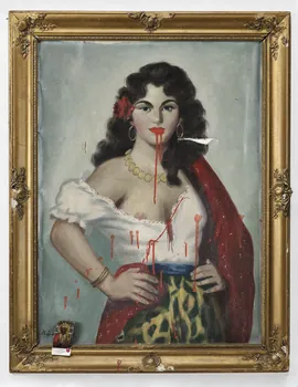 Delaine Le Bas tableau The World of Gypsy Romance? Royaume-Uni 2009 2022.22.3  Photo Mucem / Marianne Kuhn