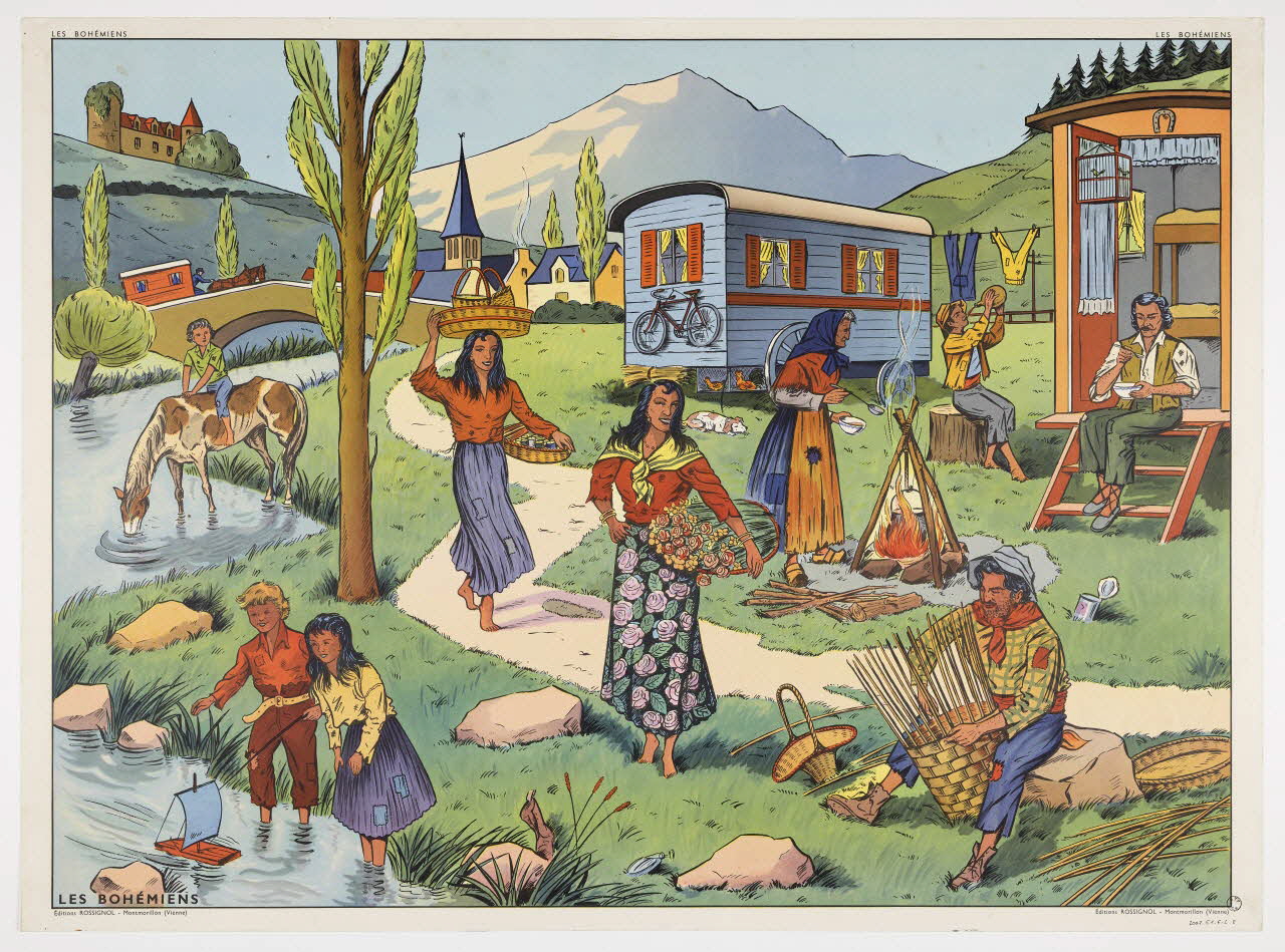 Editions Rossignol matériel pédagogique LES BOHEMIENS 1946-1970 2007.51.6.2 Photo Mucem / Marianne Kuhn
