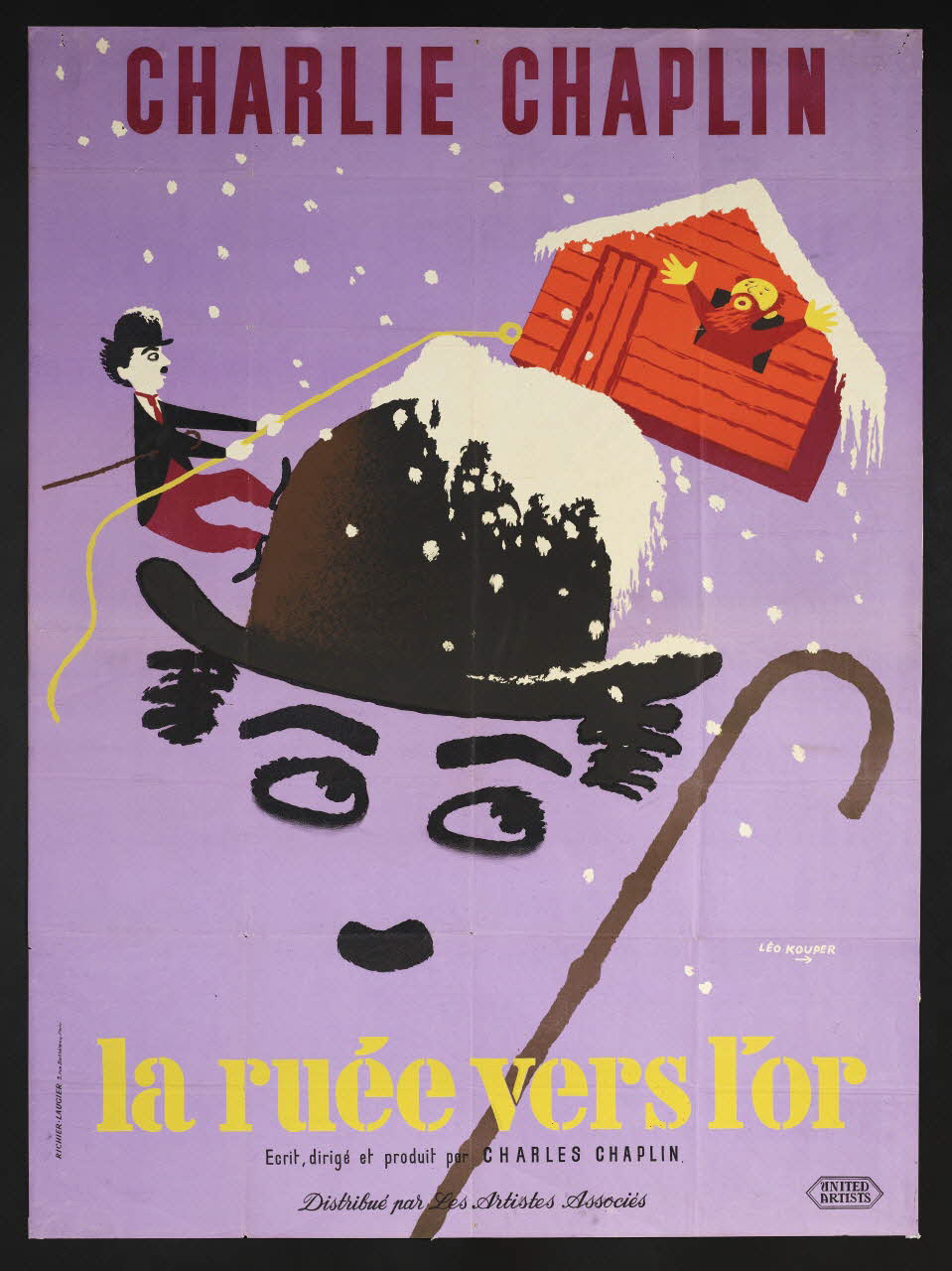 affiche La ruée vers l'or 1950-1960 2018.96.2 Photo Mucem / Marianne Kuhn