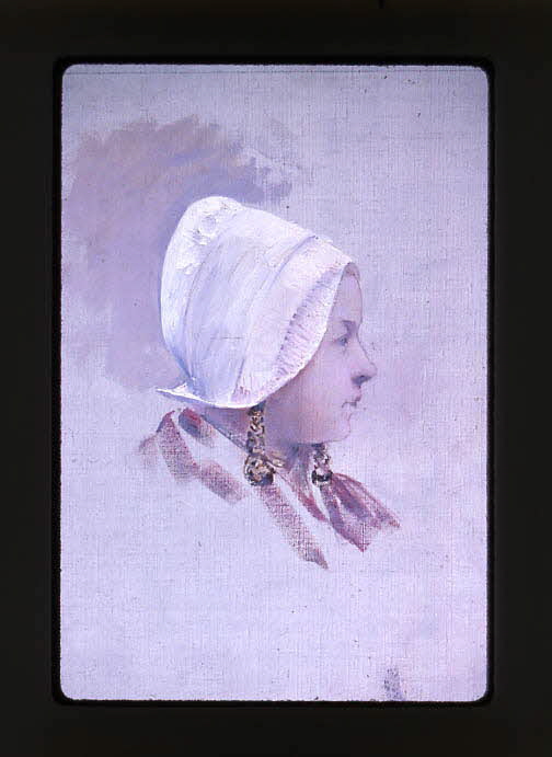 dessin Portrait de femme en coiffe (Pas-de-Calais) 1987.46.2 Photo