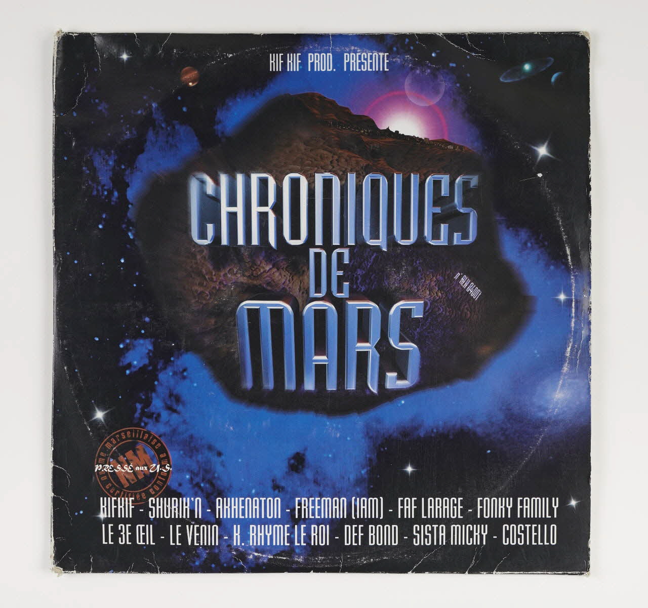 disque vinyle KIFKIF "Chroniques de Mars" 1998-1999 2022.27.13.1-7 Photo Mucem / Marianne Kuhn