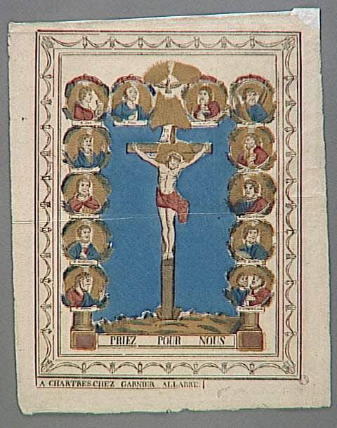 Jacques-Pierre Garnier-Allabre imagerie ancienne PRIEZ POUR NOUS Chartres 1822-1828 1982.3.199 Photo RMN-Grand Palais (Mucem)