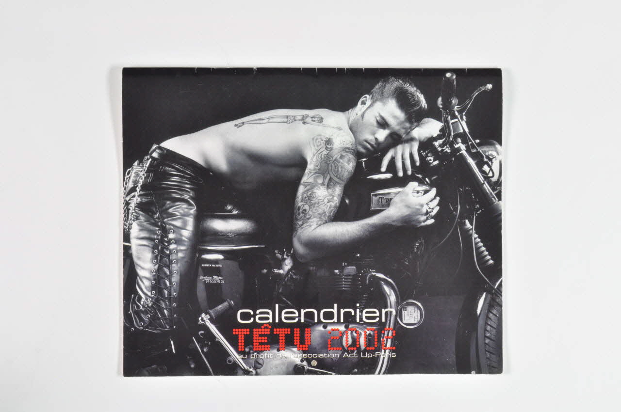Act Up-Paris calendrier Calendrier du titre de Presse "Têtu" 2002 vendu au profit de l'association Act up-Paris Île-de-France, France 2002 2002.31.15 Photo Mucem