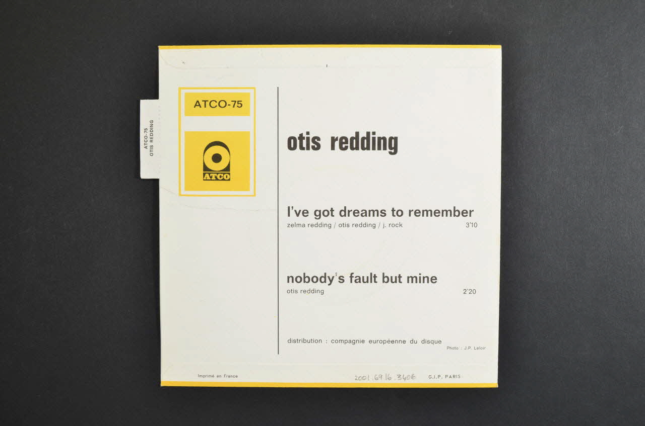 pochette de disque I've got dreams to remember 2001.69.16.3406 Photo Mucem