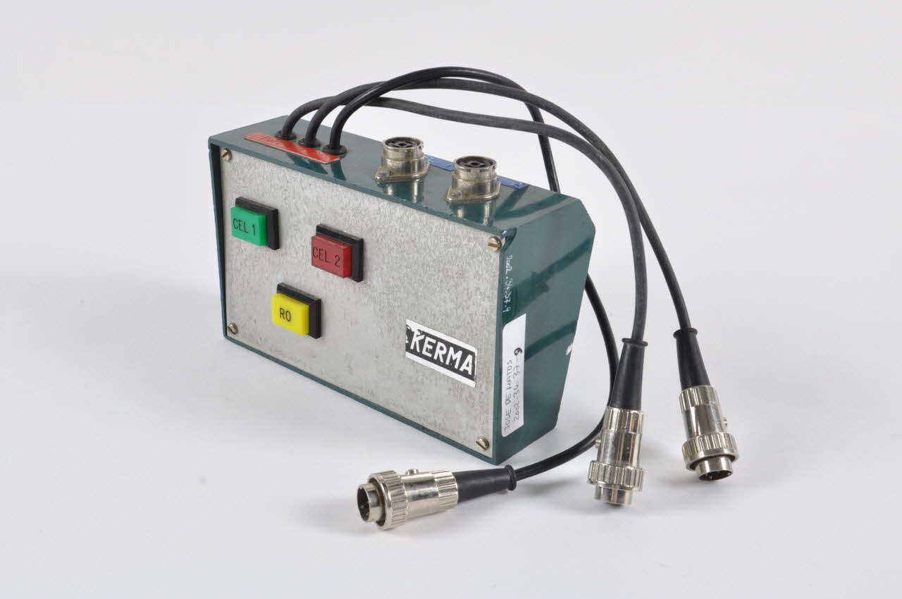 Kerma boîtier de connexion Elément de chronomètre ayant servi pour le skateboard 1970-1979 2002.34.37.9 Photo Mucem