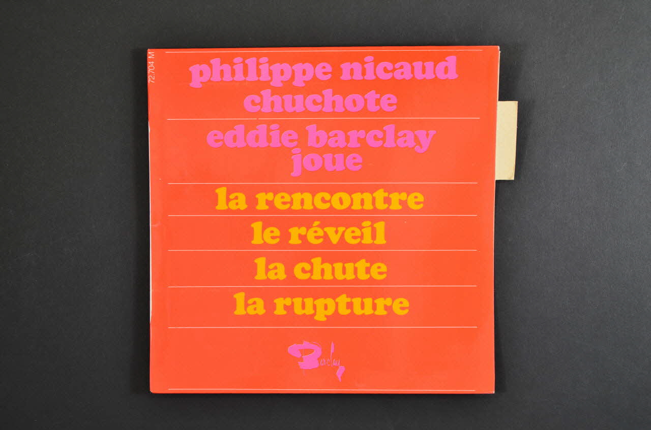pochette de disque La rupture 2001.69.16.3438 Photo Mucem