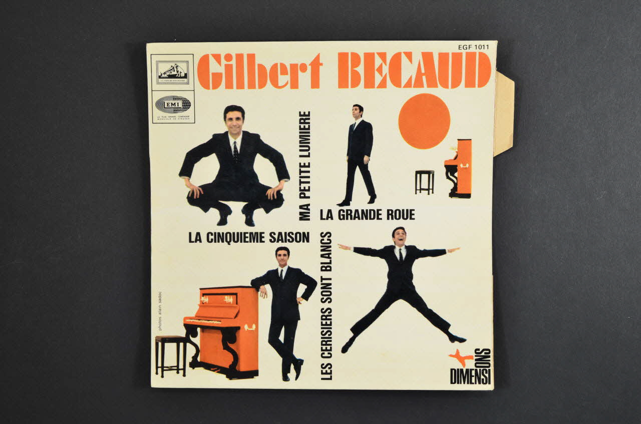 pochette de disque Les cerisiers sont blancs 2001.69.16.3447 Photo Mucem