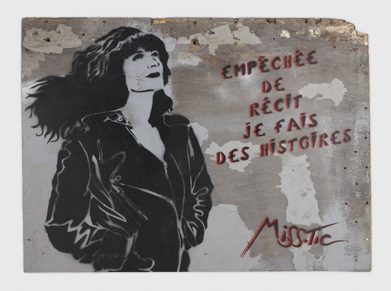 Miss Tic tableau Empêchée de récit, je fais des histoires Île-de-France, France 2012 2013.1.1 Photo Mucem / Marianne Kuhn