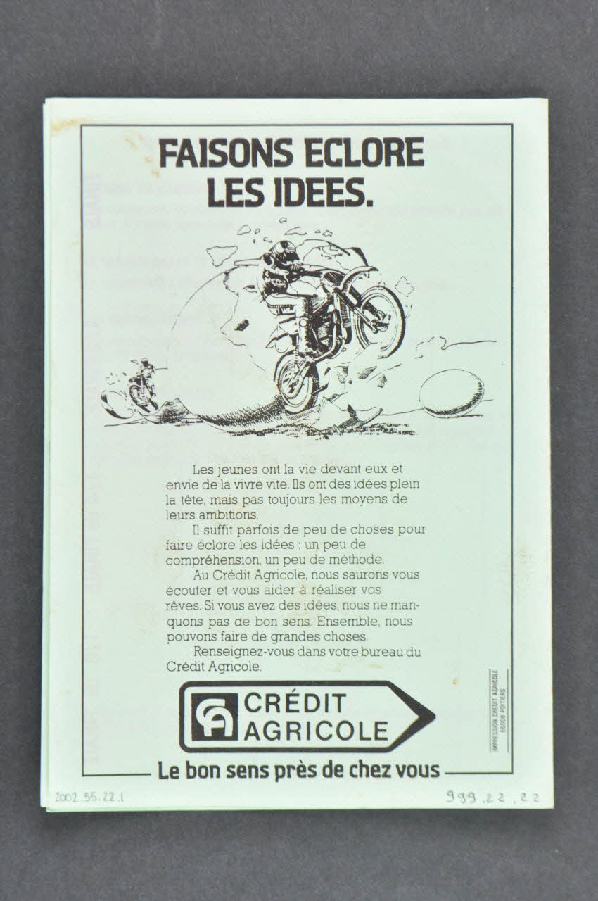 Association Poitiers Skateboard Club programme Programme des sixièmes championnats de France de Skateboard Poitou-Charentes, France 1982 2002.35.22.1-2 Photo Mucem