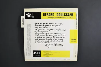 pochette de disque Dans la rue 2001.69.16.3497 Photo Mucem