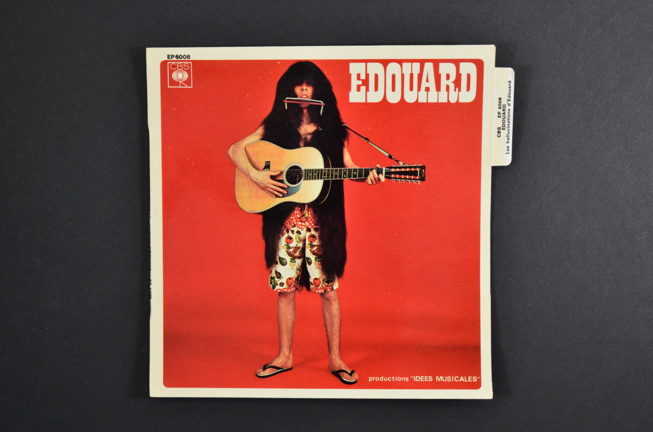 Edouard ; CBS Disques pochette de disque Qui est-ce qui tourne en rond chez moi ? France 1966 2001.69.16.3502 Photo Mucem