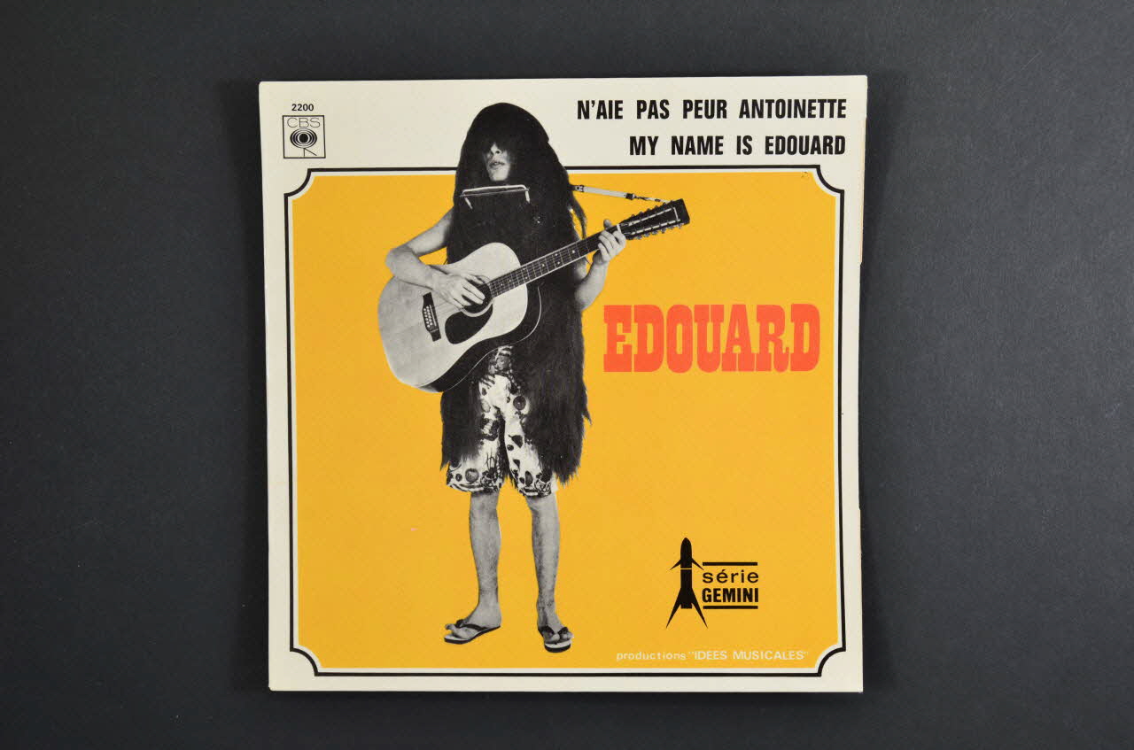 Edouard ; CBS Disques pochette de disque My name is Edouard France 1966 2001.69.16.3503 Photo Mucem