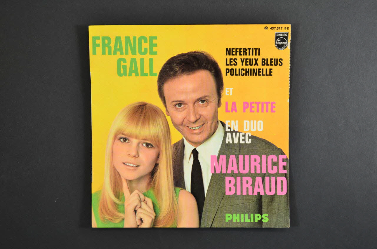 Maurice Biraud ; France Gall ; Philips pochette de disque La petite 1967 2001.69.16.3525 Photo Mucem