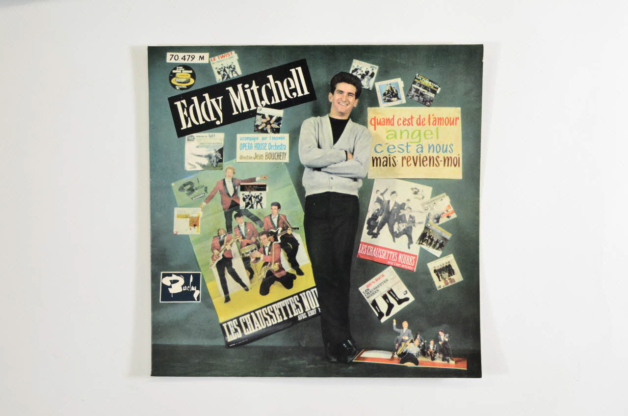 L'opéra House Orchestra ; Eddy Mitchell ; Barclay pochette de disque Mais reviens moi France 1962 2001.69.16.3611 Photo Mucem