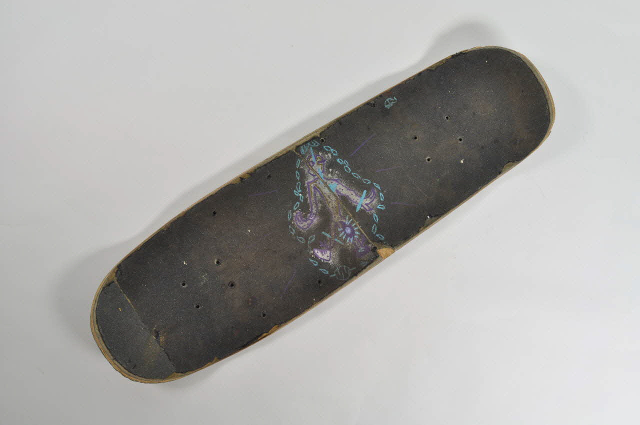 World Industries planche de skateboard Pro model "Mike Vallely, Animal man" Californie, Etats-Unis 1991 2002.45.130 Photo Mucem