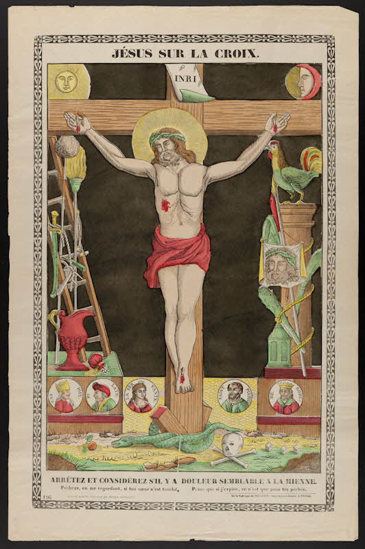 estampe JESUS SUR LA CROIX 1992.7.36 Photo Mucem