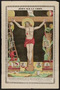estampe JESUS SUR LA CROIX 1992.7.36 Photo Mucem