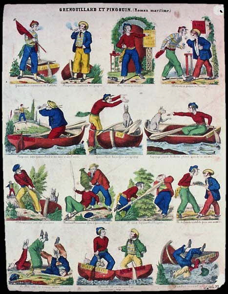 Charles Nicolas Gangel à compartiments (14) GRENOUILLARD ET PINGOUIN. (Roman maritime.) Metz 1852-1858 1946.106.32 Photo Mucem