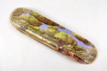 New Deal Skateboards planche de skateboard Pro model "Jordan Richter", modèle "Lettuce Clouds" Californie, Etats-Unis 1993-1994 2002.45.144 Photo Mucem