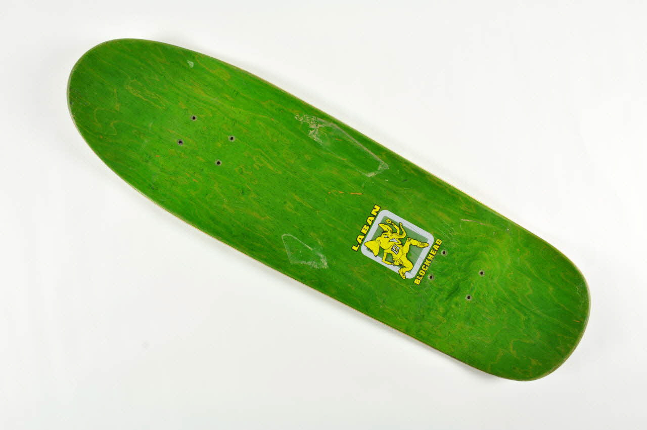 Blockhead Skateboards planche de skateboard Pro model "Laban Pheidias" Etats-Unis 1991-1999 2002.45.184 Photo Mucem