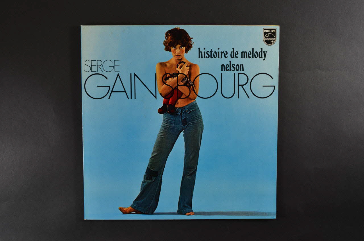 Serge Gainsbourg ; Jane Birkin ; Philips disque 33 tours Histoire de melody nelson / Serge Gainsbourg France 1971 2001.69.16.381.1-2 Photo Mucem