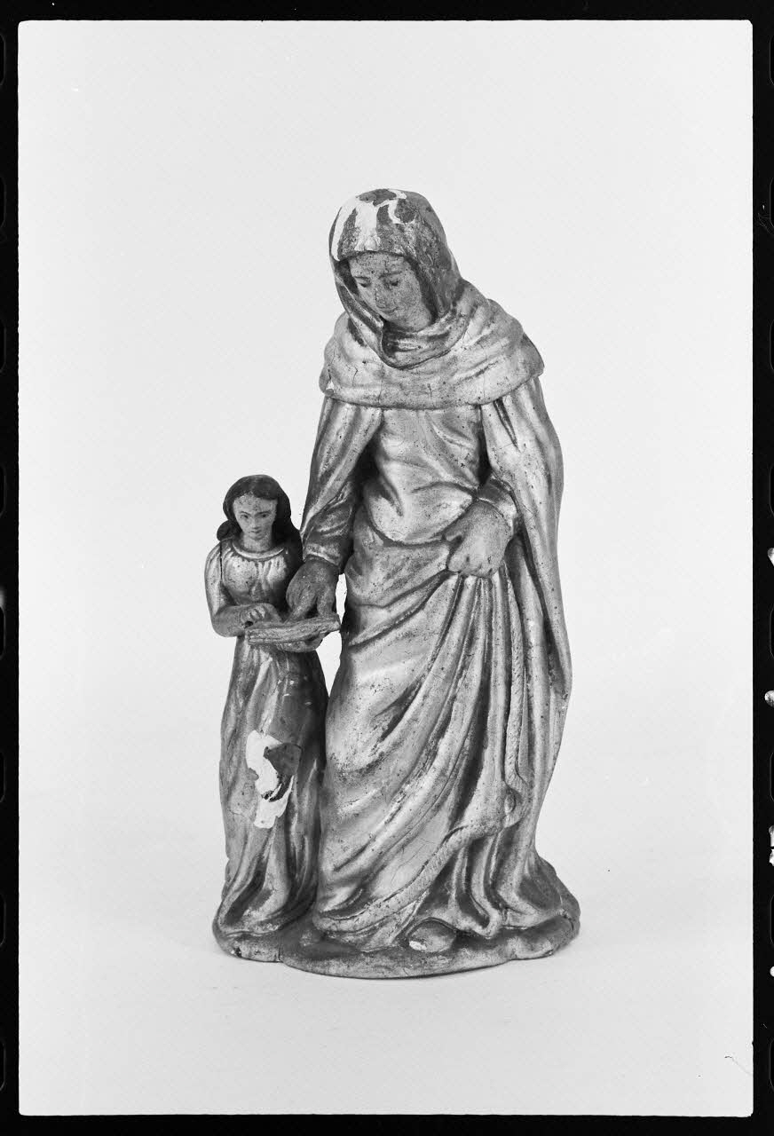 Jean-Michel Caté photographie "Sainte Anne et la Vierge". Statue France 1977 Ph.1977.1.1540 Photo