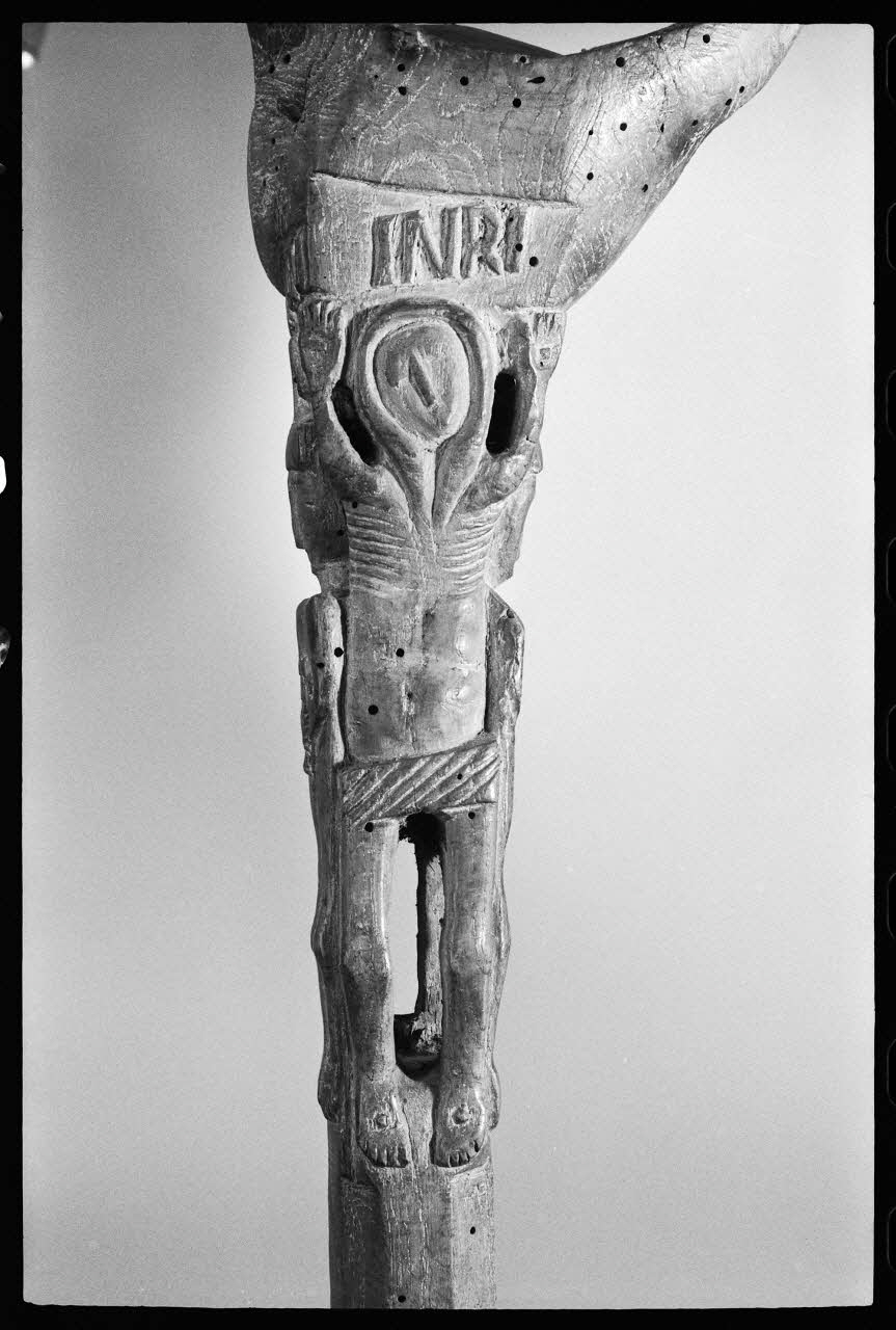 Alain Guey photographie Canne en bois à décor de crucifixion France 1977 Ph.1977.1.1673 Photo