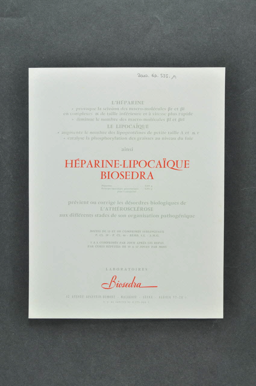 DOCUMENTS DIVERS 1970 2000.60.535.11 Photo Mucem