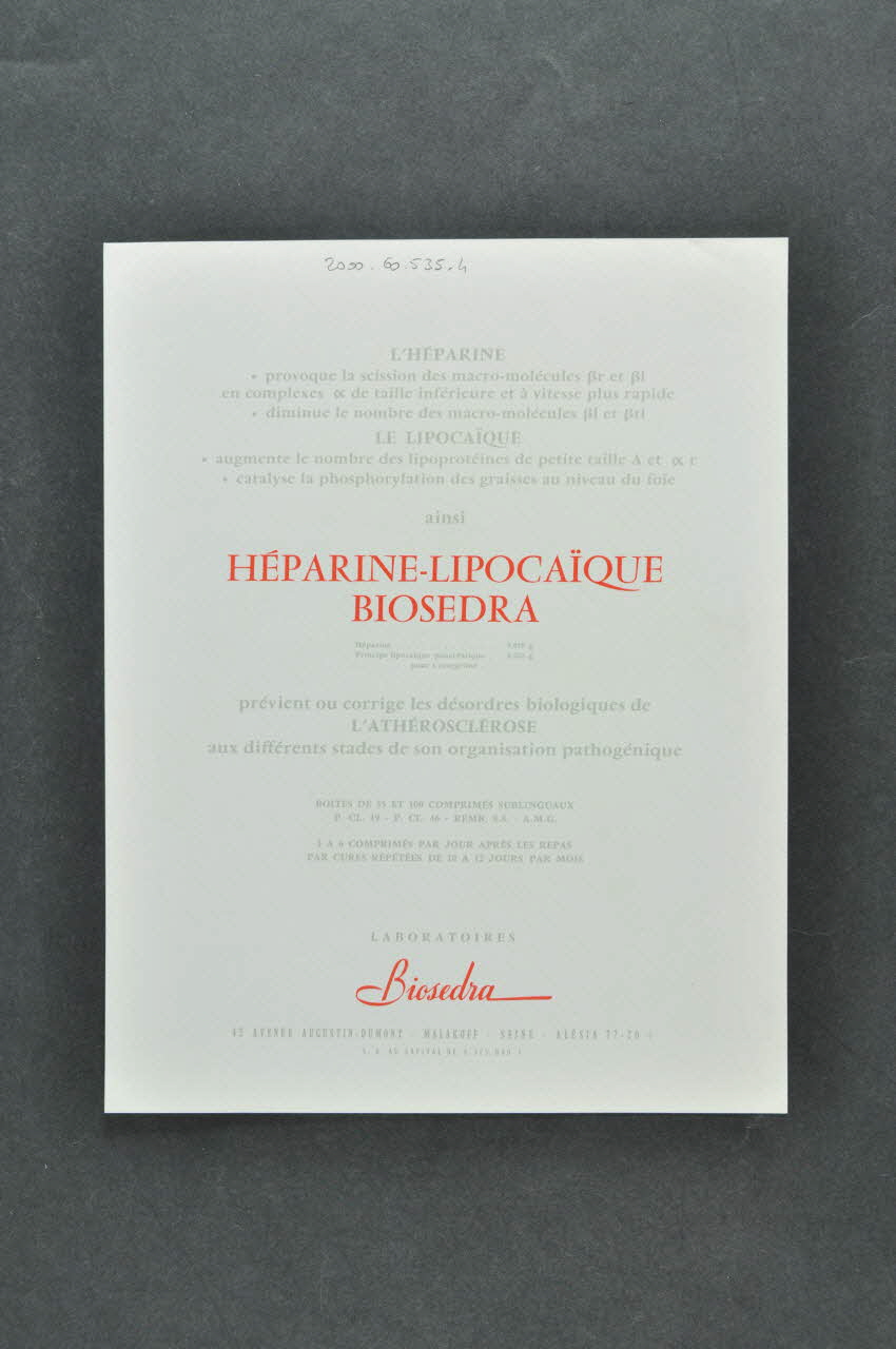 DOCUMENTS DIVERS 1970 2000.60.535.4 Photo Mucem