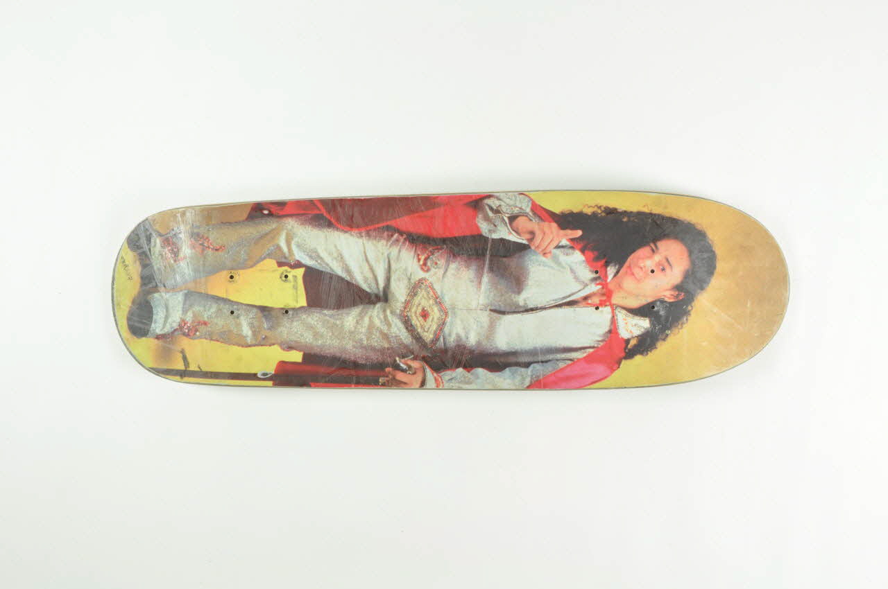 Real Skateboards planche de skateboard Pro model "Tommy Guerrero", série Costume Slick 2/4 Californie, Etats-Unis 1992-1995 2002.45.6 Photo Mucem