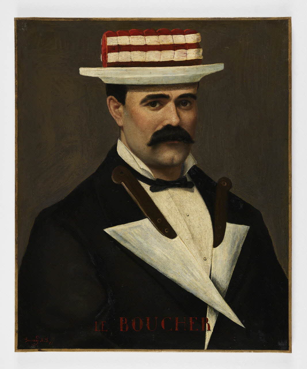 Arsène Symphorien Sauvage tableau Pendant France 1877 1959.26.1 Photo Mucem / Marianne Kuhn