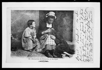 photographie Carte postale relative aux soins corporels et aux parasites comme les poux Ph.1978.27.25  Photo