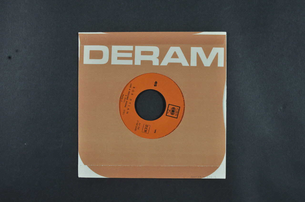 disque 45 tours Like a rolling stone 2001.69.16.578.1-2 Photo Mucem