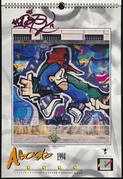 Motip Dupli calendrier Aerosol Art 1994 1994 2017.10.7 Photo Mucem / Marianne Kuhn