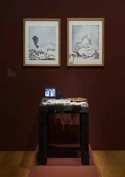 Marina Rosselle installation In winter Nord-Pas-de-Calais, France 2016 2021.23.3.1-4  Photo Mucem / Marianne Kuhn