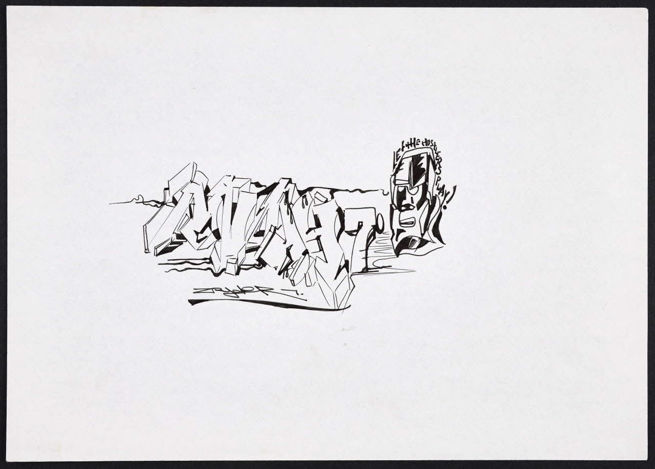 Flycat dessin Sketch ANDY 7 Lombardie, Italie 1988 2017.15.6 Photo Mucem / Marianne Kuhn