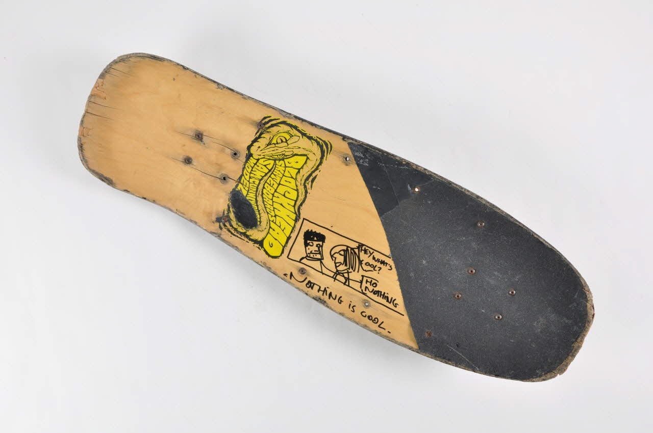 Blockhead Skateboards skateboard Pro model "Sam Cunningham" Etats-Unis 1988 2002.58.2 Photo Mucem