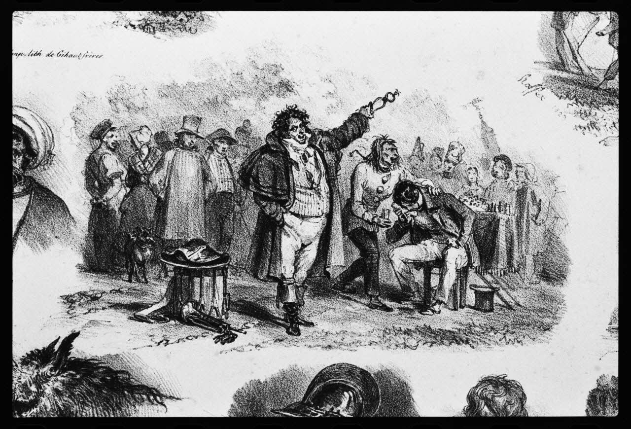 Alain Guey photographie "Arracheur de dent". Estampe France 1830 Ph.1979.111.2 Photo