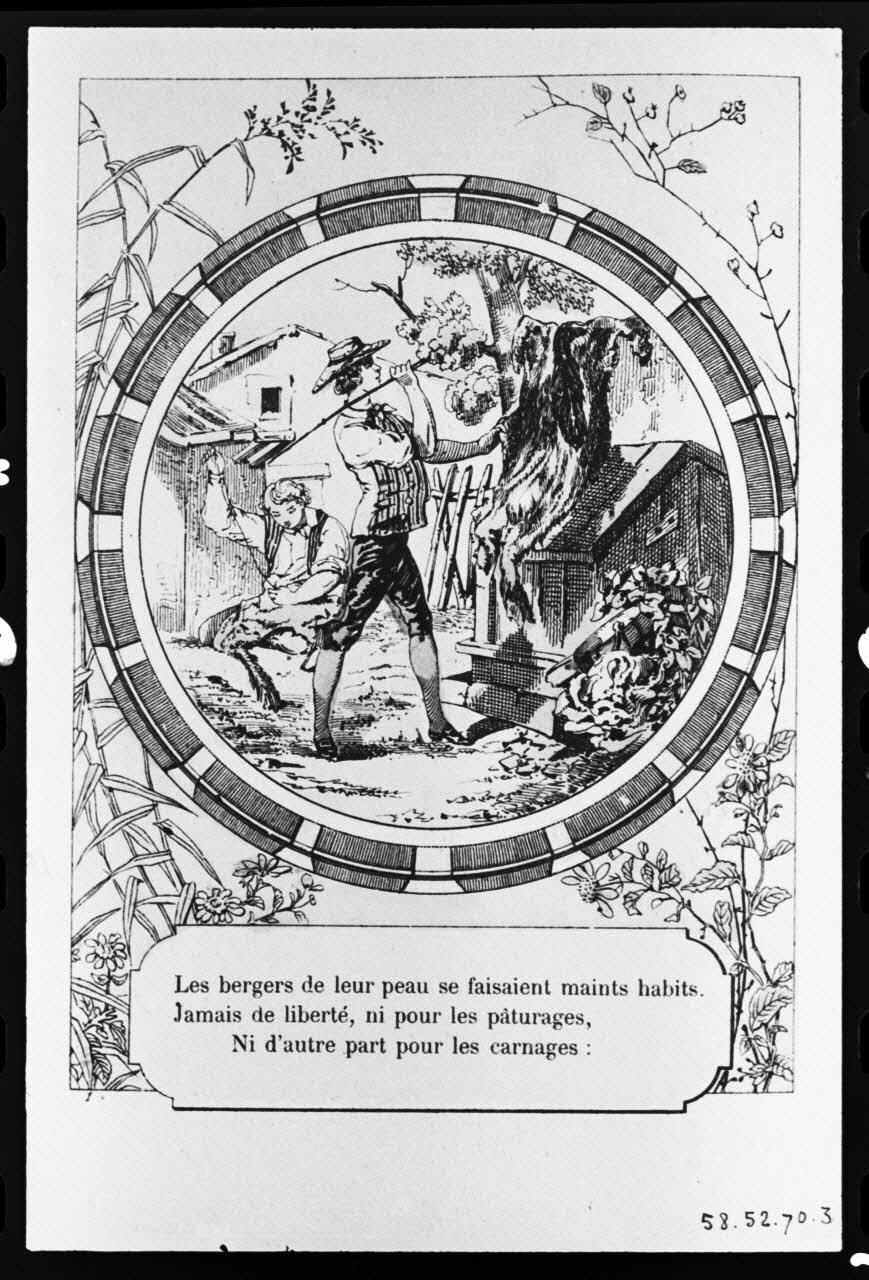 photographie Illustration "le loupe et les brebis" Ph.1981.17.19 Photo