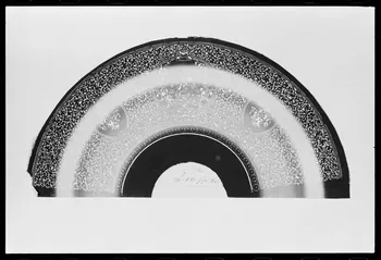 photographie Eventail. Tirage de bois d'évantailliste. Gouache. Chez M. Cousin Ph.1981.2.3 Photo