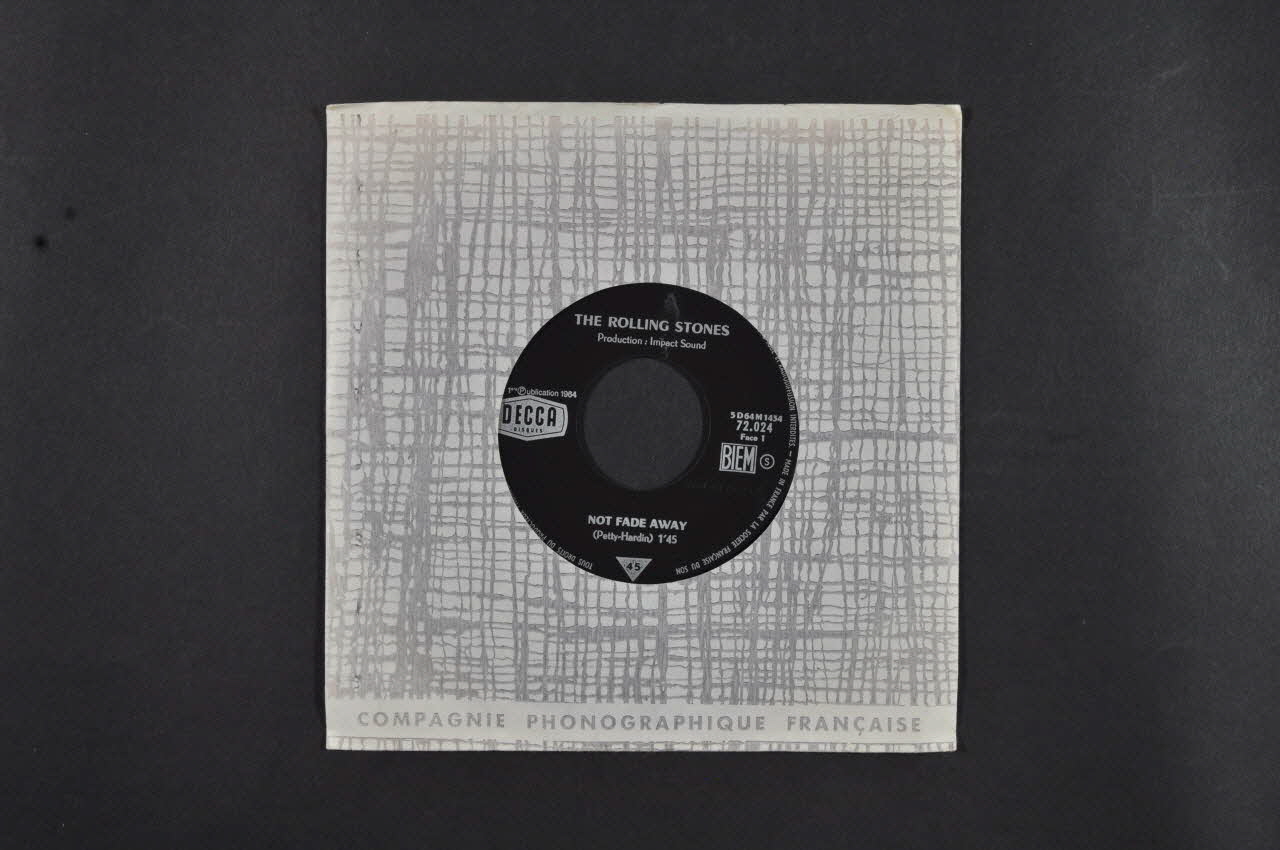 disque 45 tours Not fade away 2001.69.16.737 Photo Mucem