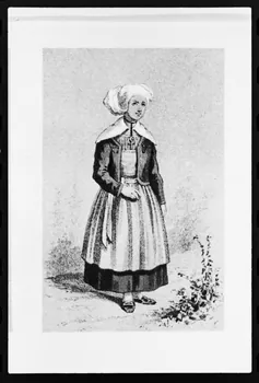 photographie Estampe de Frédéric Sorrieu. Costume de femme en 1865 dans "Découverte du costume breton" de Rossel et Vidal Ph.1981.43.31 Photo